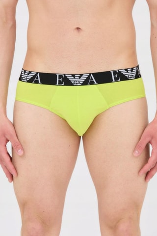 3 slips - Noir et jaune - Emporio Armani