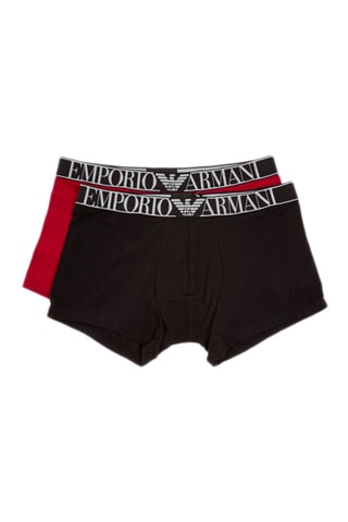 2 boxers - Noir et rouge - Emporio Armani