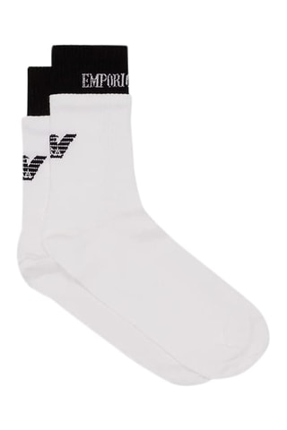 Chaussettes - Blanc et noir - Emporio Armani
