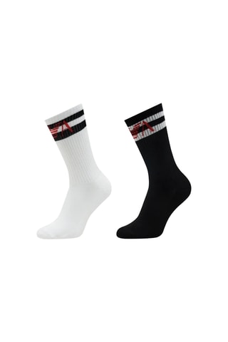 2 paires de chaussettes - Blanc et noir - Emporio Armani