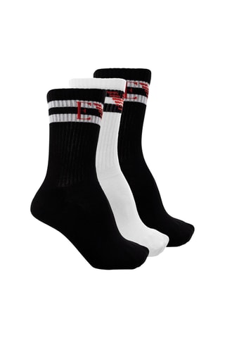 3 pares de calcetines - Negro y blanco - Emporio Armani