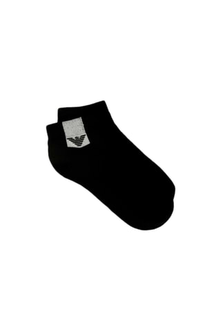2 paires de socquettes - Noir et blanc - Emporio Armani