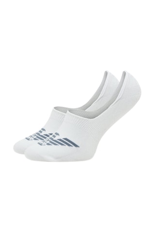 3 paires de protège-pieds - Bleu marine et blanc - Emporio Armani