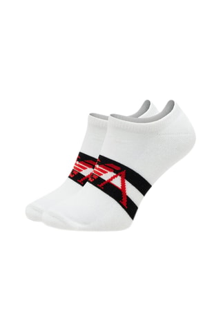 2 paires de socquettes - Blanc et noir - Emporio Armani