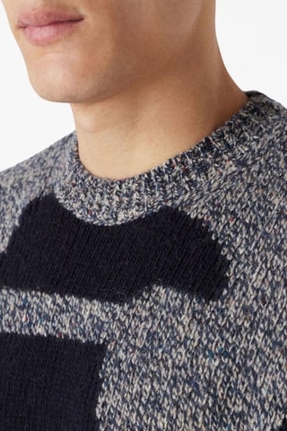 Pull en laine - Bleu marine - Emporio Armani