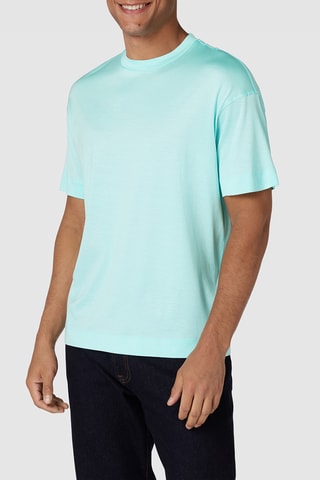 T-shirt straight - Turquoise - Emporio Armani