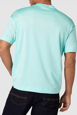 T-shirt straight - Turquoise - Emporio Armani