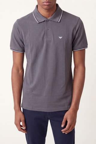 Polo regular - Gris foncé - Emporio Armani