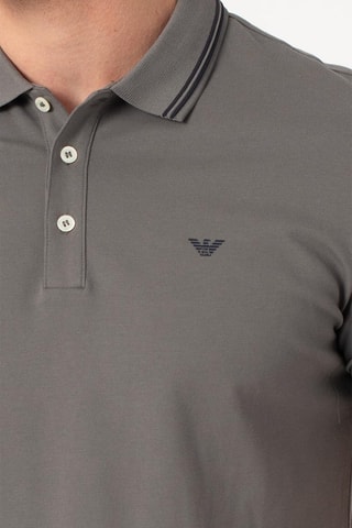 Polo slim - Gris foncé - Emporio Armani