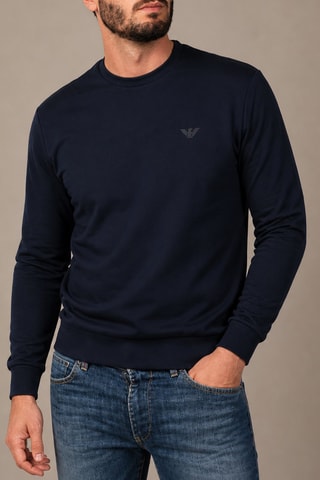 Pull en laine vierge - Noir - Emporio Armani