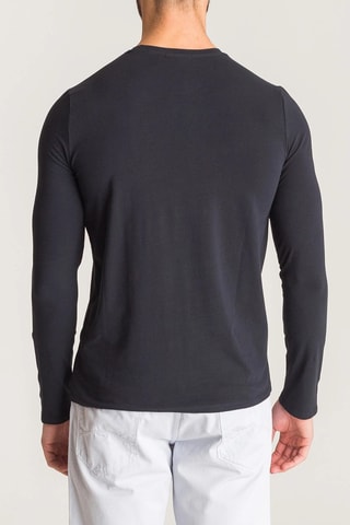 T-shirt regular - Bleu foncé - Emporio Armani