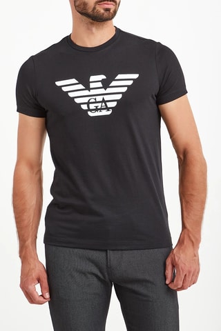 T-shirt regular - Noir - Emporio Armani