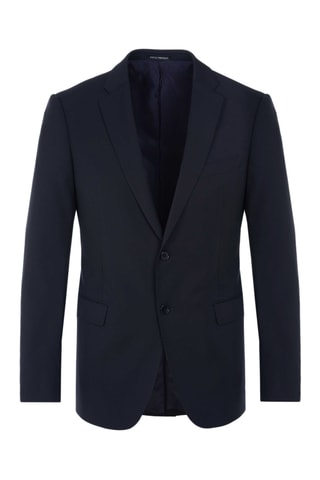 Veste en laine vierge - Bleu marine - Emporio Armani