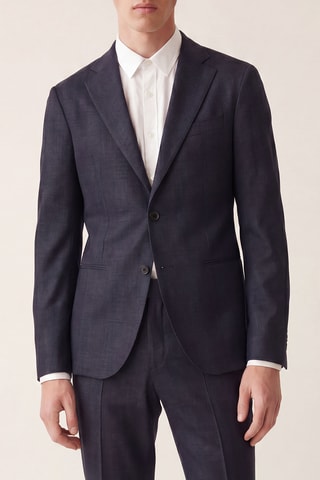 Veste et pantalon en laine - Bleu nuit - Emporio Armani