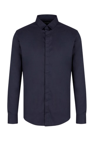 Chemise slim - Bleu marine - Emporio Armani
