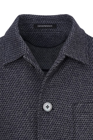 Veste en laine - Bleu nuit - Emporio Armani