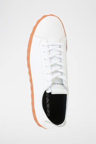 Baskets en cuir - Blanc - Emporio Armani