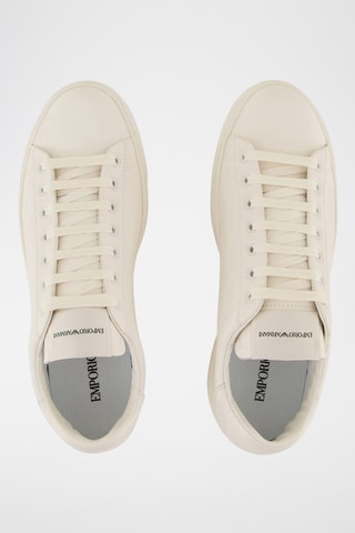 Baskets en cuir - Blanc - Emporio Armani