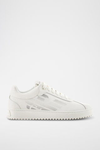 Baskets en cuir de veau - Blanc - Emporio Armani