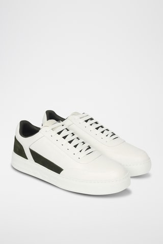 Baskets en cuir - Blanc - Emporio Armani