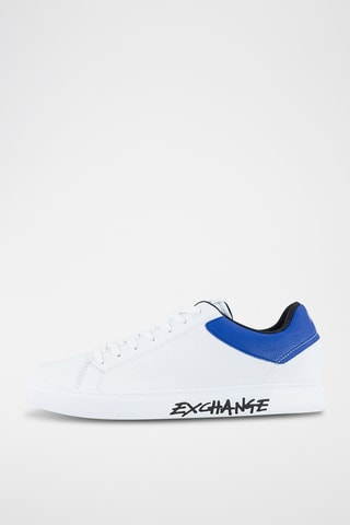 Baskets en cuir - Blanc - Armani Exchange