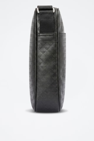 Sac bandoulière en cuir - Noir - Emporio Armani
