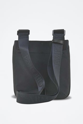 Sac bandoulière en cuir - Bleu marine - Emporio Armani