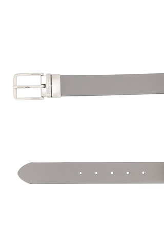Ceinture en cuir - Gris clair - Emporio Armani