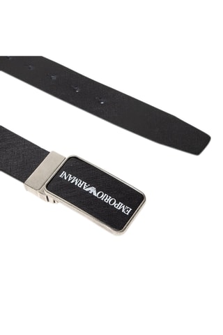 Ceinture en cuir - Noir - Emporio Armani