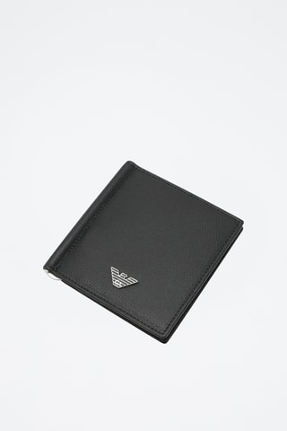Portefeuille en cuir - Noir - Emporio Armani