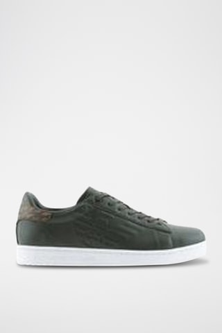 Baskets en cuir - Vert foncé - EA7
