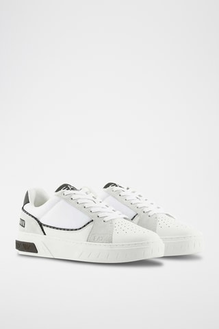 Baskets en cuir - Blanc et noir - EA7