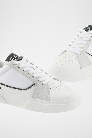 Baskets en cuir - Blanc et noir - EA7