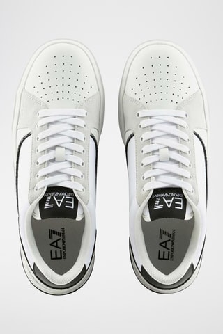 Baskets en cuir - Blanc et noir - EA7