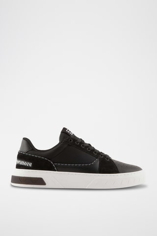Baskets en cuir - Noir et blanc - EA7