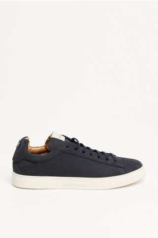 Baskets en cuir de veau - Bleu marine - EA7