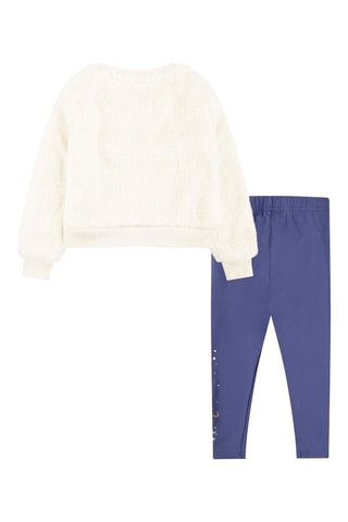 Felpa e leggings - Bianco e rosa