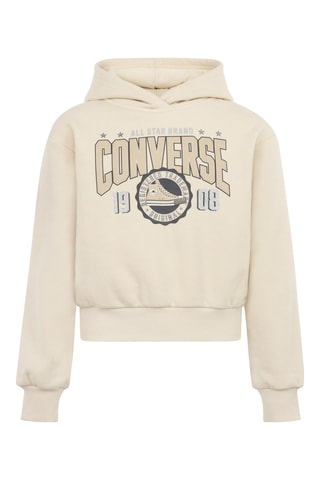 Felpa con cappuccio - Beige