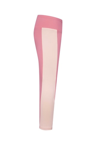 Leggings sportivi a vita alta - Verde, bianco e rosa