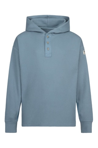 T-shirt con cappuccio - Nero e blu