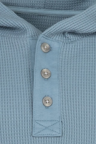 T-shirt con cappuccio - Nero e blu