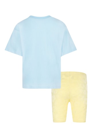 T-shirt e shorts - Blu e giallo