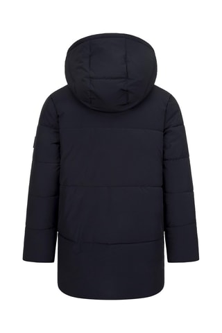 Piumino con cappuccio - Nero