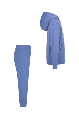 Felpa con cappuccio e pantaloni - Nero e blu