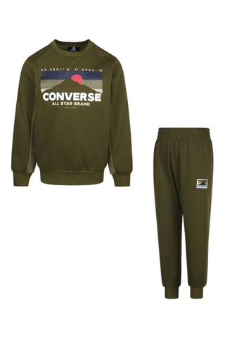Felpa e pantaloni - Blu e verde