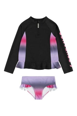 Tankini - Nero, viola e rosa