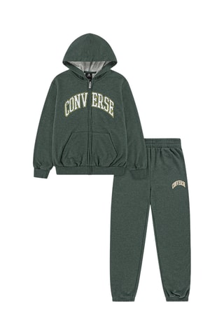 Felpa con cappuccio e pantaloni sportivi - Verde