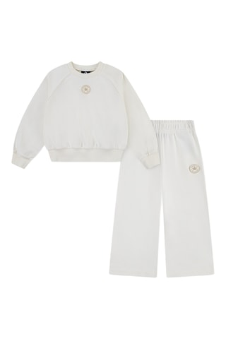 Felpa e pantaloni sportivi - Bianco
