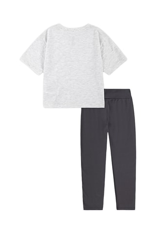 T-shirt e leggings - Marrone