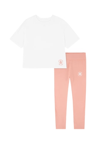 T-shirt e leggings - Rosa